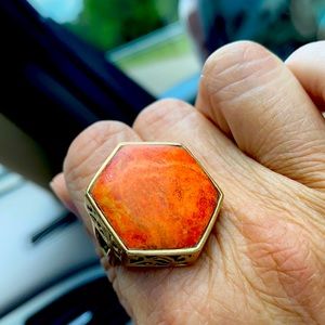 Ring size 8.5 burnt Orange
